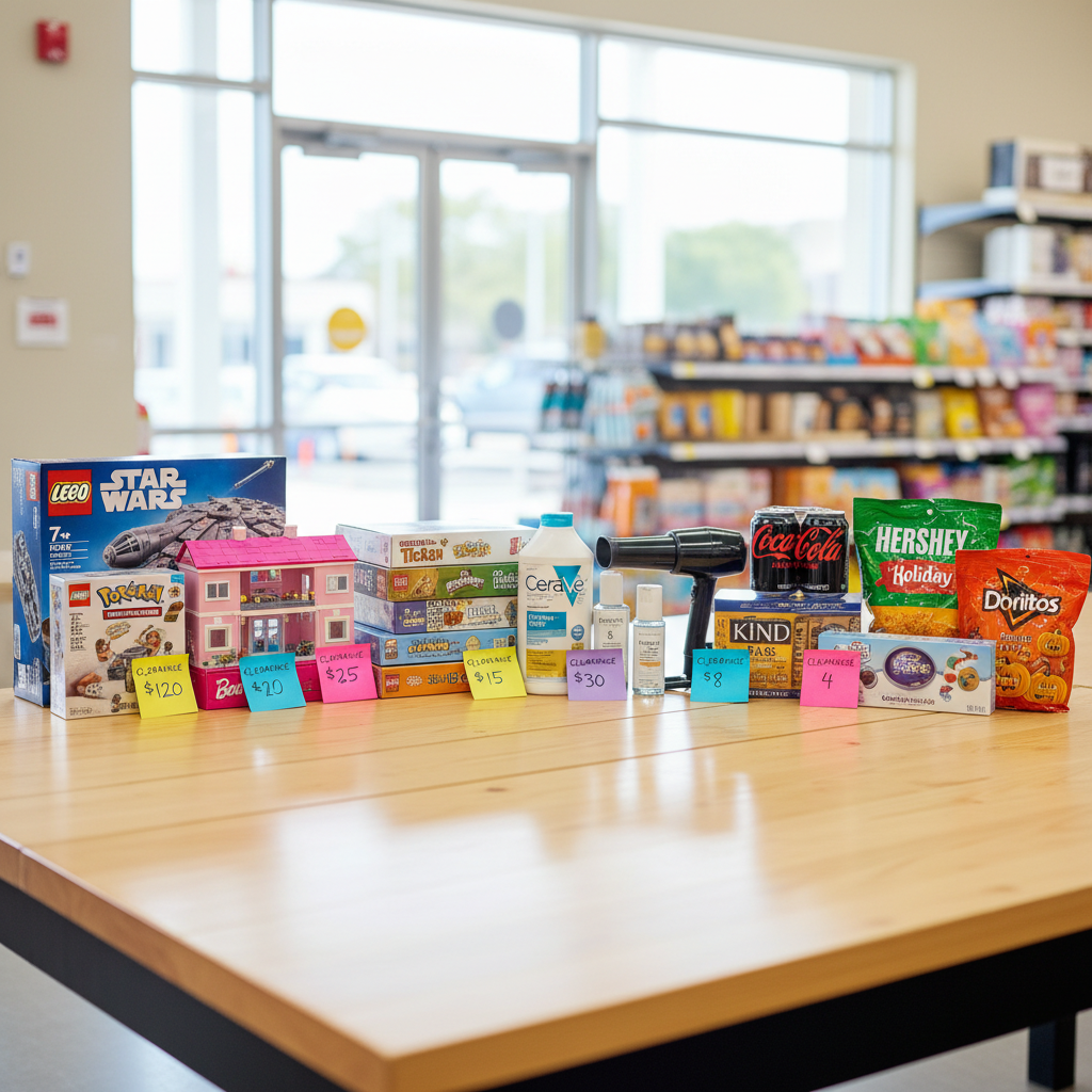 Collage of popular products used in Amazon arbitrage like toys, beauty, grocery multipacks