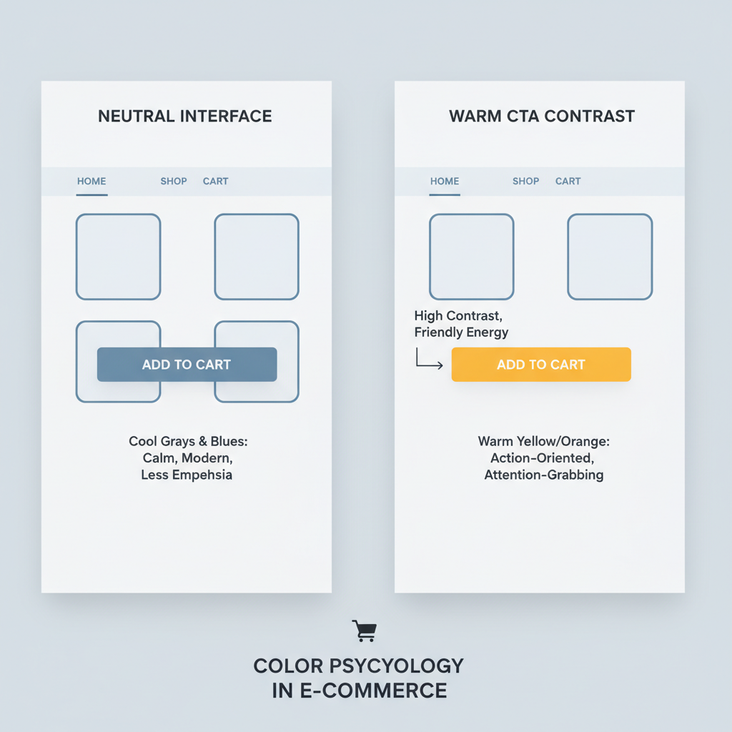 Close-up Amazon style add to cart button with hex color callouts for each state