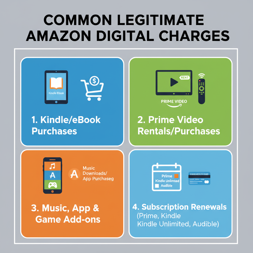 Amazon account screen zoomed in on the Your Orders and digital orders sections
