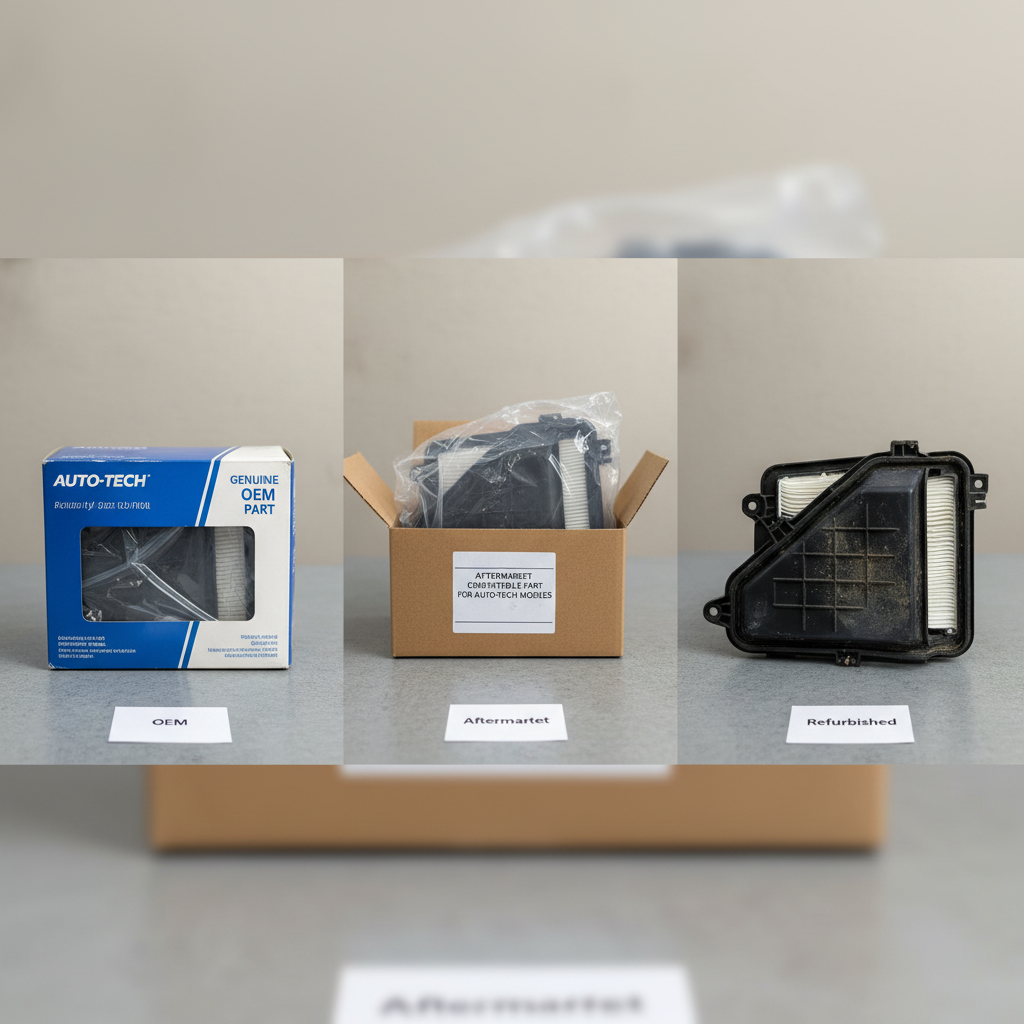 Amazon search interface showing targeted OEM part number search with clean, relevant results