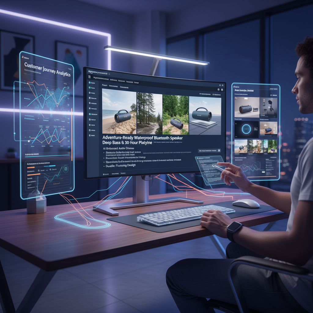 Omnichannel commerce hub where Amazon fulfillment powers Shopify, social commerce, Buy with Prime, and Google Shopping